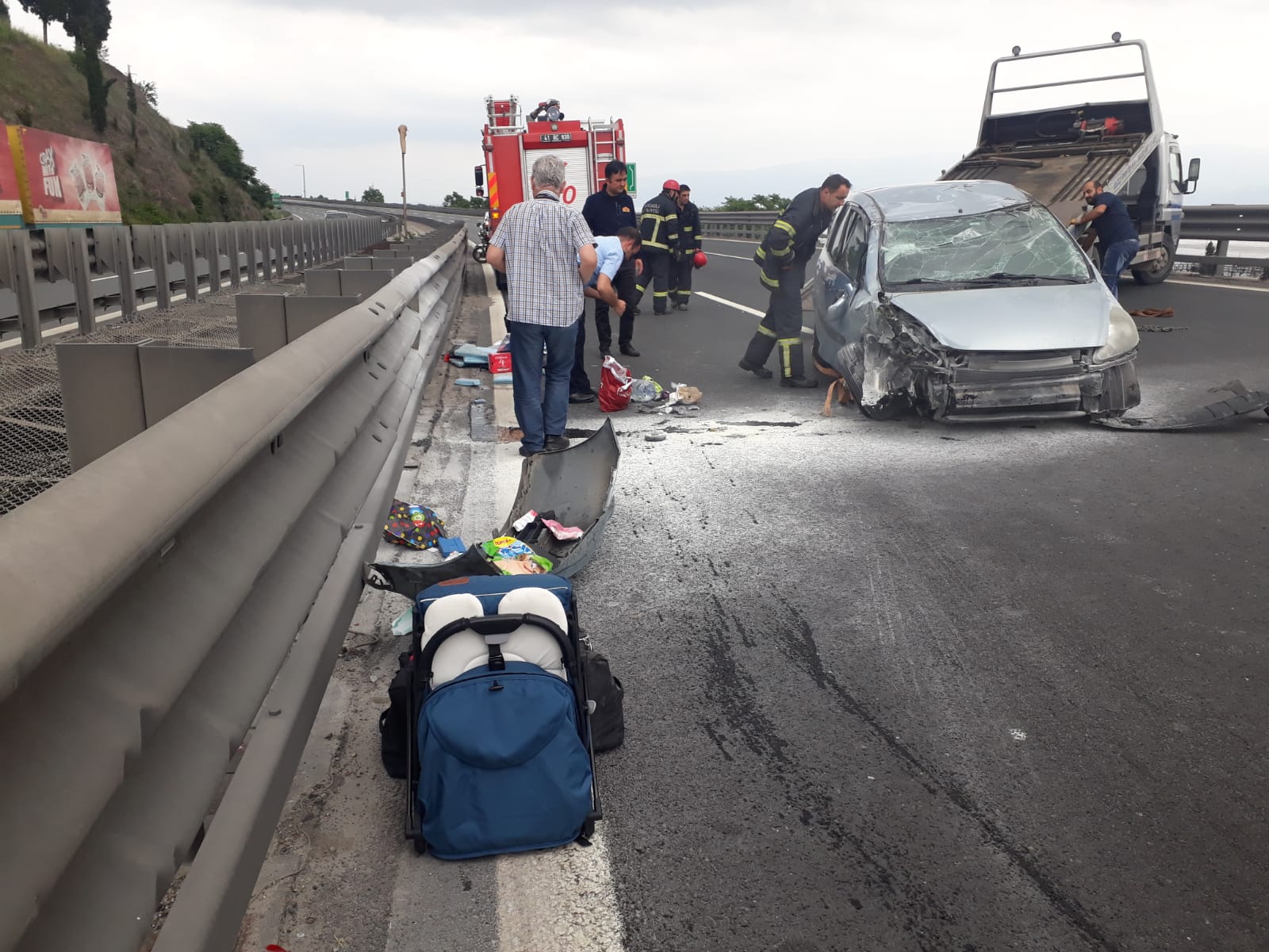 Anadolu Otoyolu’nda trafik kazası: 4 yaralı