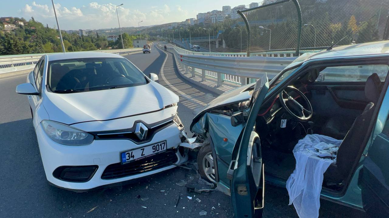 Kocaeli’nin Çayırova ilçesinde ters yönde ilerleyen otomobille çarpışan araçtaki 2 kişi yaralandı.