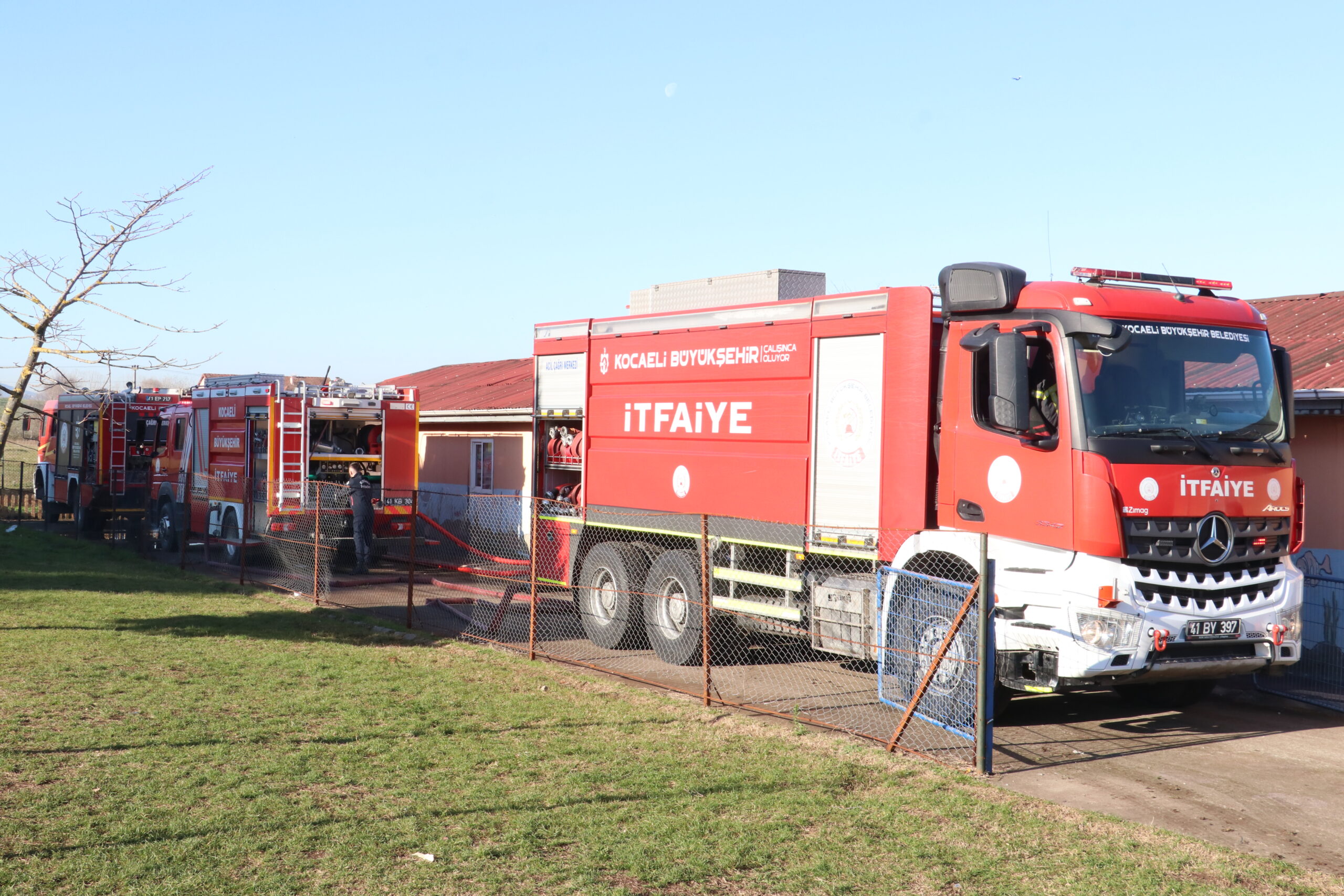 Kocaeli’de anaokulunun kazan dairesinde çıkan yangın söndürüldü