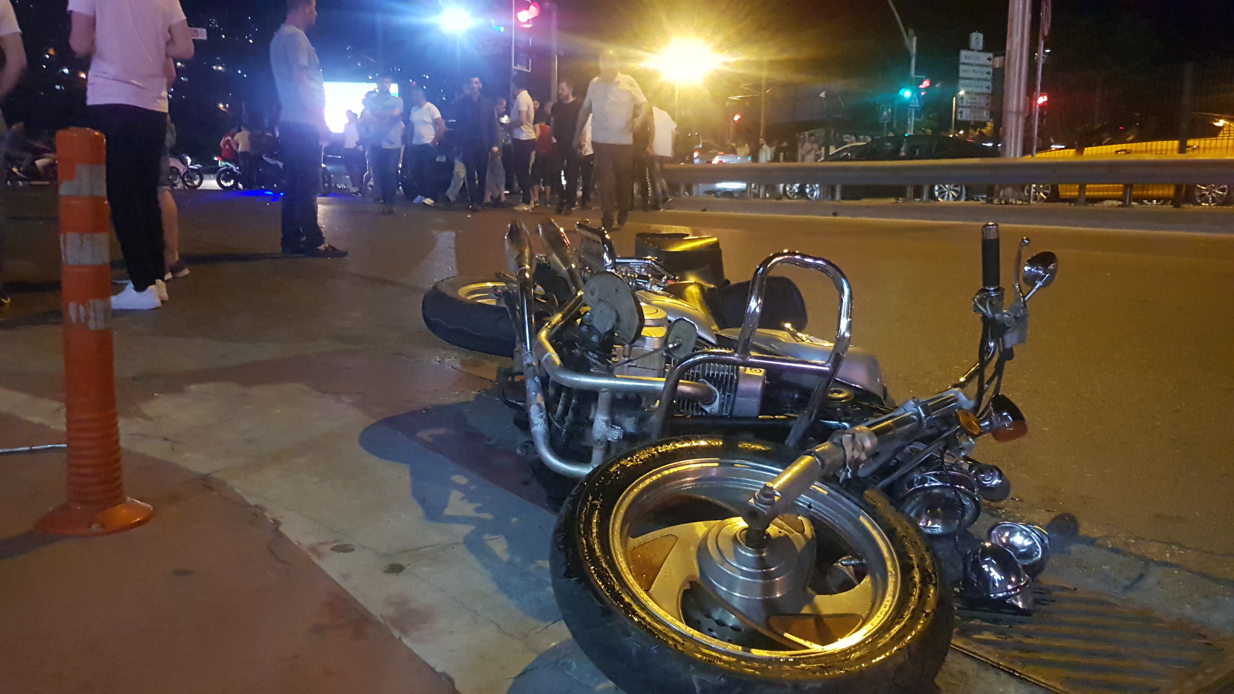 İzmit’de otomobille motosiklet çarpıştı: 1 yaralı