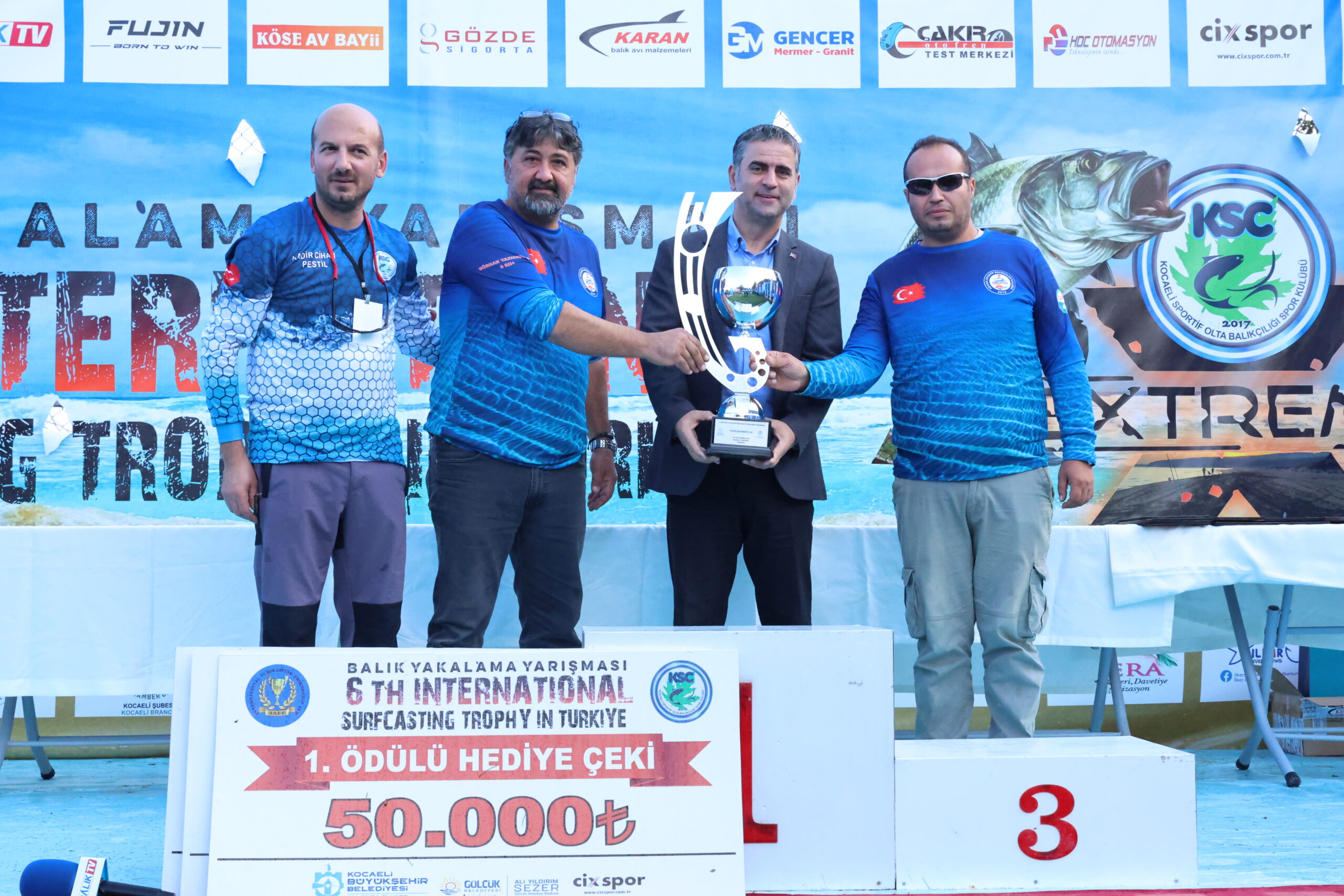 6. Uluslararası Surfcasting Balık Yakalama Yarışması Kocaeli’de yapıldı