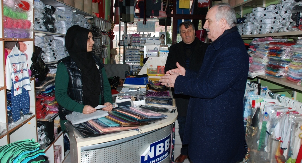 Aygün’den Yenikent’te esnaf ziyareti